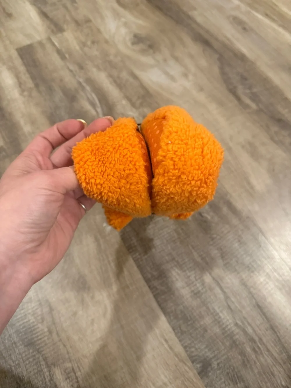 Kids Orange Fleece Fox Booties - Soft Plush Slippers 7 inches